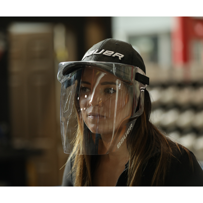 Bauer Integrated Cap Face Shield | Larry's Sports Shop