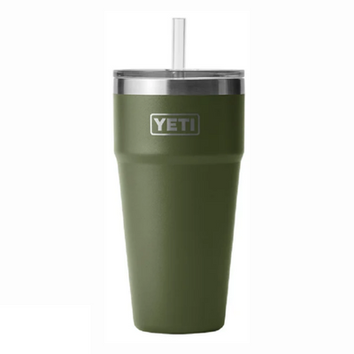 YETI Rambler 26oz Stackable Cup with Straw Lid Highlands Olive | Larry's Sports Shop