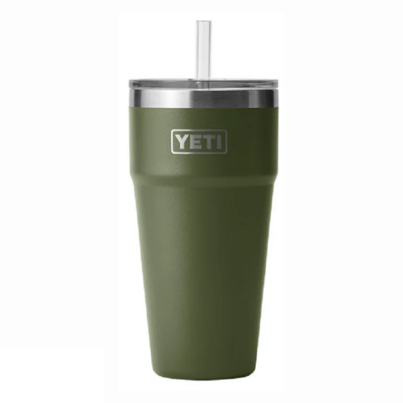 YETI Rambler 26oz Stackable Cup with Straw Lid Highlands Olive | Larry&