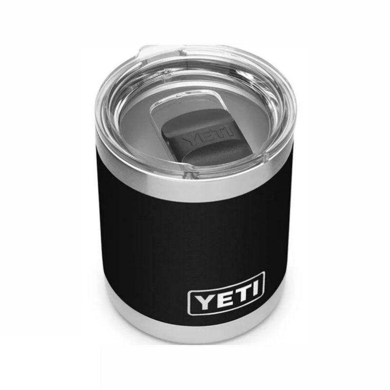 YETI Rambler 10oz Lowball with Magslider Lid Black | Larry&
