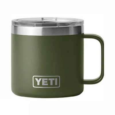 Yeti Rambler Mug - 14 Oz Highlands Olive | Larry's Sports Shop