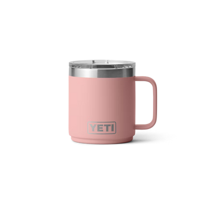 YETI Rambler Mug with Magslider Lid - 10oz Sandstone Pink | Larry's Sports Shop