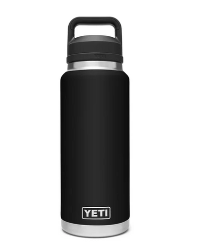 YETI Rambler 1L Bottle with Chug Cap Black | Larry's Sports Shop